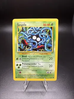 Tangela 66/102 Common 4th Print UK Base Set Pokemon Card - Image 1