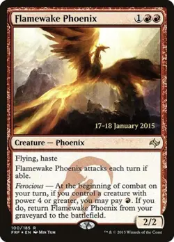 Flamewake Phoenix -Foil Light Play MTG Promos: Prerelease Cards - Image 1