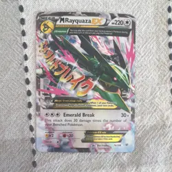 Pokemon M Rayquaza EX Roaring Skies Ultra Rare Holo Card 76/108 LP - Image 2