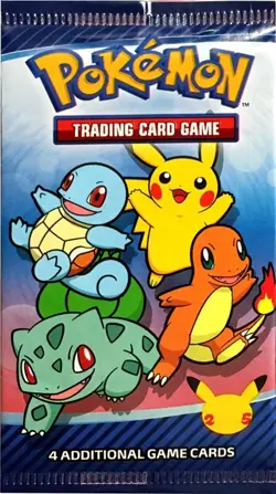 Pokemon 2021 25th Anniversary McDonalds Promo Pack Booster 4 Card Pack English - Image 1