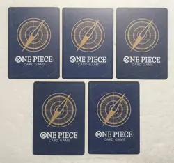 Lot of 5 Japanese ONE PIECE Cardgame Super Rare Card Set TCG - Image 2