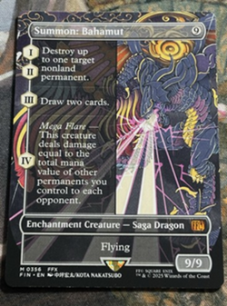 MTG - 1x Summon: Bahamut - Borderless Final Fantasy NM - Image 1