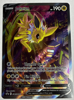Jolteon V SWSH18 Promo SWSH: Sword & Shield Promo Cards SWSD Lightning Holofoil - Image 1