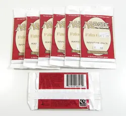 Lot of (7) 1994 Magic The Gathering MTG Fallen Empires Booster Packs - Image 1