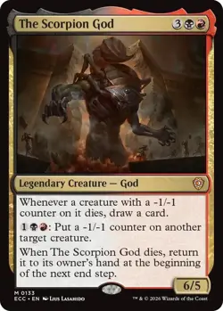 The Scorpion God (M) #133 Commander: Lorwyn Eclipsed MTG NM - Image 1