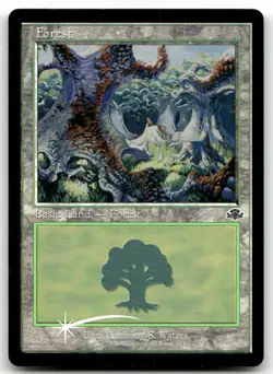 Forest (411) (Retro Frame) #411 (Foil) (LP) Dominaria Remastered DMR Magic MTG - Image 1