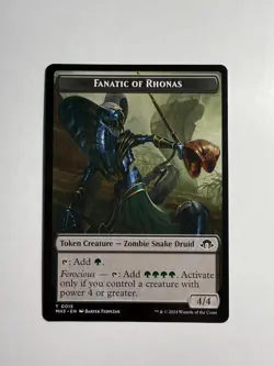 Fanatic of Rhonas/Energy Reserve Double-Sided Token 15/36 MTG Modern Horizons 3 - Image 1