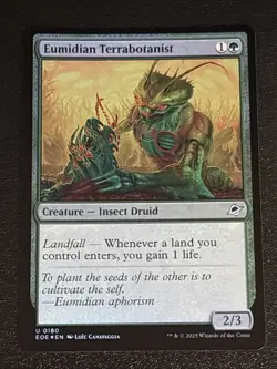 MTG Edge of Eternities Eumidian Terrabotanist Foil 0180 NM - Image 1