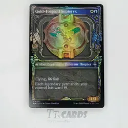 FOIL Gold-Forged Thopteryx 0081 MTG Magic the Gathering THE AFTERMATH MAT - Image 1