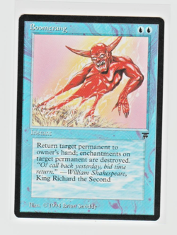 Magic the Gathering ~ MTG ~ 1x Boomerang ~ LEGENDS ~ M/NM - Image 1