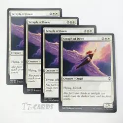 Seraph of Dawn x4 Playset 4x MTG Magic the Gathering Commander Legends CMR - Image 1