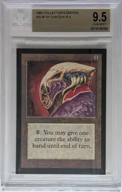 Gem Mint MTG Collectors Edition CE --- BGS 9.5 HELM OF CHATZUK --- - Image 1