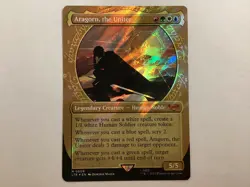 MTG UB LOTR Tales Of Middle-Earth ARAGORN, THE UNITER Showcase Surge Foil NM - Image 1