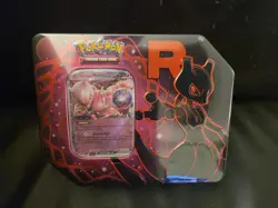 Pokemon Team Rocket MewTwo Tin New Sealed Destined Rivals TCG - Image 1