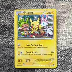 Pokemon Pikachu TCG XY95 Black Star Promo Holo Card - vgc - Image 1