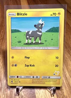 Blitzle #45 81/214 Lost Thunder Pikachu Stamped Pokemon Card NM FREE SHIP - Image 1