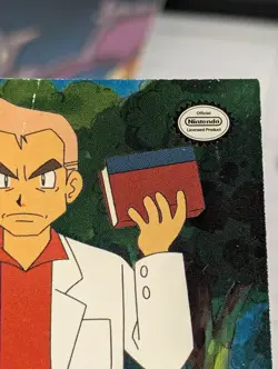 Pokemon Topps Series 1 TV7 Professor Oak Non-Holo Puzzle Card - Image 3