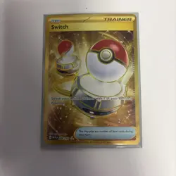 Switch SV 151 Holo Rare NM Pokemon Card Trainer Pack Fresh Sleeved Mint - Image 1