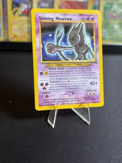 Pokemon Shining Mewtwo Secret Rare Holo Neo Destiny 109/105 Great Condition! - Image 3