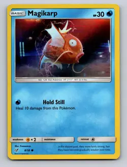 MAGIKARP 8/18 C DETECTIVE PIKACHU POKEMON HOLO NM - Image 1