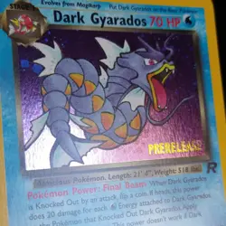 Pokemon TCG Dark Gyarados Team Rocket 8/82 Prerelease Holo Rare 70 HP English - Image 2