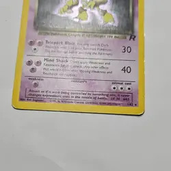 *🪄🪄* Pokemon Dark Alakazam Holo Rare Team Rocket 1/82 Wizards - Image 3