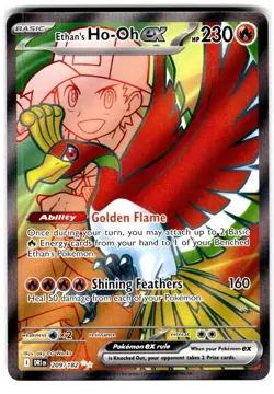 Pokemon SV10: Destined Rivals Card 209/182 Ethan's Ho-Oh ex Illustration Rare - Image 1