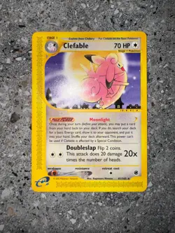 Pokemon TCG Cards Clefable 41/165 Expedition Rare NM - Image 3