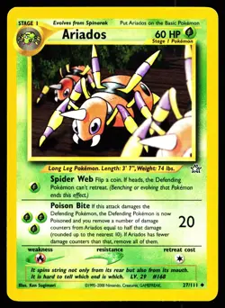 ARIADOS 27/111 UNCOMMON NEO GENESIS POKEMON UNLIMITED MP - Image 1