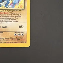 Pokemon Machamp 8/102 Holo Rare 1st Edition Base Set Deck Exclusive - Played - Image 5
