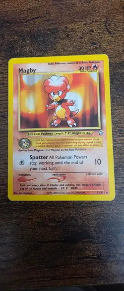 Magby 23/111 Rare Neo Genesis Pokemon Moderately Played - Image 1