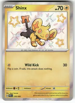 Shinx 135/091 Shiny Rare Paldean Fates Pokemon Near Mint - Image 1