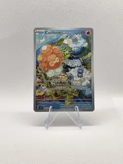 Pokemon Castform Sunny Form 195/191 IR Illustration Rare Surging Sparks NM Holo - Image 1