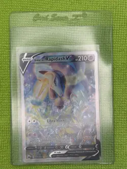 Galarian Rapidash V 168/198 SWSH Chilling Reign Illustration Rare Pokemon TCG - Image 3