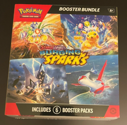 POKEMON Scarlet & Violet Surging Sparks BOOSTER BUNDLE (6 Booster Packs) Sealed - Image 1