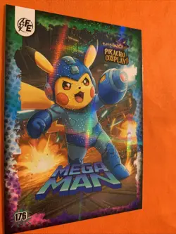 Mega Man (Pikachu) #176 - Galaxy Holo - Pikachu Cosplay - Pokemon - Image 2