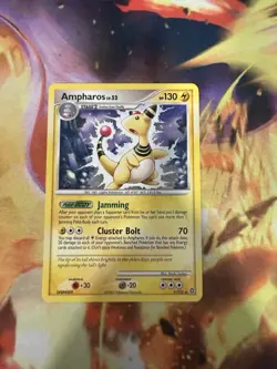 AMPHAROS LV. 52 Secret Wonders POKEMON Non-Holo 2007 1/132 LP - Image 1