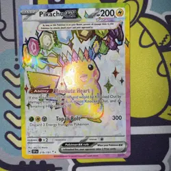 2024 Pokemon Surging Sparks EN #219 Pikachu EX Ultra Rare Pokemon TCG English LP - Image 1