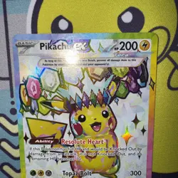 2024 Pokemon Surging Sparks EN #219 Pikachu EX Ultra Rare Pokemon TCG English LP - Image 2