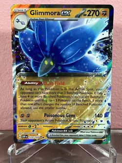 Pokemon TCG Glimmora ex 123/197 Sv03: Obsidian Flames Holo Double Rare - Image 1