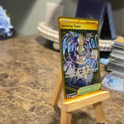 Pokemon Jamming Tower 243/182 Sv10 Destined Rivals Trainer Hyper Rare Holo - Image 2