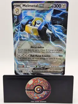 Melmetal ex 153/197 Double Rare Holo Obsidian Flames 2023 Pokemon TCG - Image 1