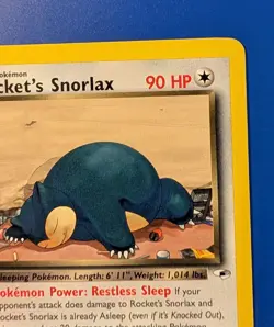 Rocket’s Snorlax 2000 Gym Heroes 33/132 Vintage Pokemon Non Smoking Original Own - Image 4