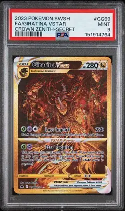 2023 Pokemon Crown Zenith Giratina VSTAR Secret #GG69 PSA 9 - Image 1