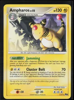 Ampharos 1/17 Rare POP Series 7 Pokemon Moderately Played - Image 1