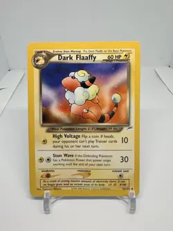 Pokemon TCG Dark Flaaffy 34/105 Neo Destiny Stage 1 60HP Uncommon Regular - Image 1