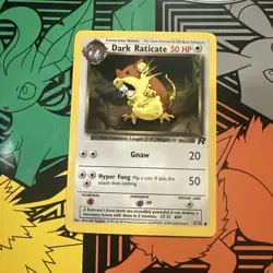 Pokemon Dark Raticate 51/82 TR Team Rocket Unlimited D20 - Image 1