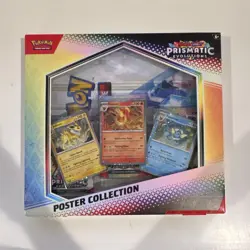 Pokemon TCG Prismatic Evolutions Poster Collection Box 2024 Flareon Vaporeon Jo… - Image 1