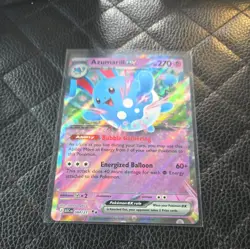 AZUMARILL EX 084/217 ASCENDED HEROES POKEMON DOUBLE RARE NM/M - Image 1