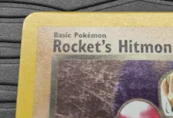 Rocket's Hitmonchan 11/132 Gym Heroes Holo Rare SWIRL HP Read Description - Image 5